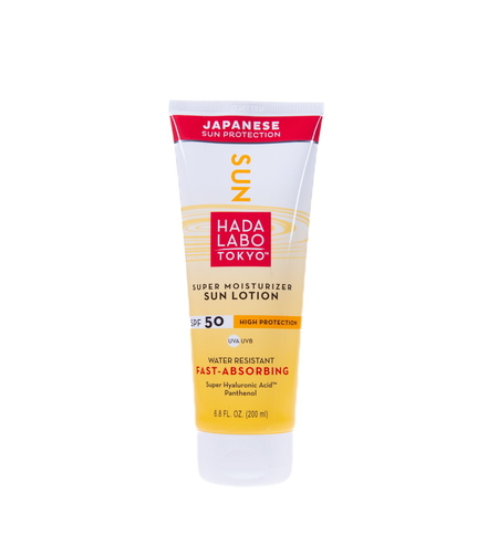 Hada Labo Tokyo, Sun, Hyaluronic Acid, Moisturiser, Sunscreen Lotion, 50, 200 ml