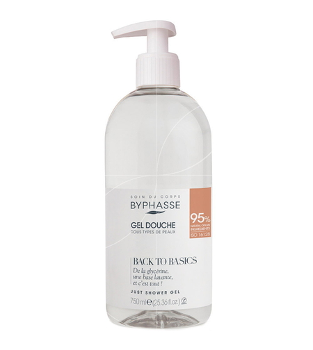 Byphasse, Back To Basics, Shower Gel, Skin, All Skin Types, 750 ml *Tester