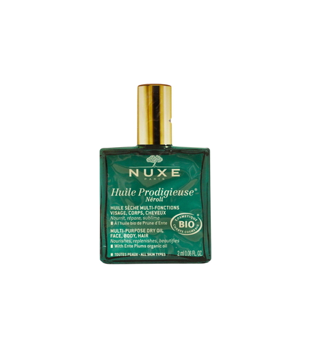 Set Duo, Nuxe, Huile Prodigieuse Multi-Purpose Neroli, Body Oil, For Face, Body & Hair, 2 pcs, 12 ml *Sample