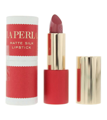 La Perla, Matte Silk, Matte, Cream Lipstick, 109, Rosewood Red, 3.5 g