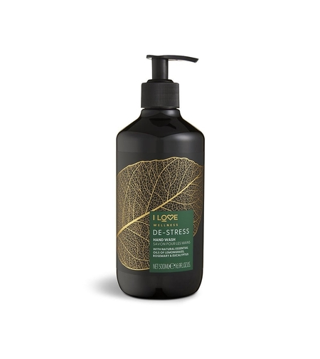 I Love, Wellness De-Stress, Lemongrass, Rosemary & Eucalyptus, Cleansing, Liquid Soap, For Hands, 500 ml
