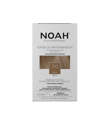 Noah, Permanent Hair Colour, Permanent Hair Dye, 7.0 Blond, 140 ml