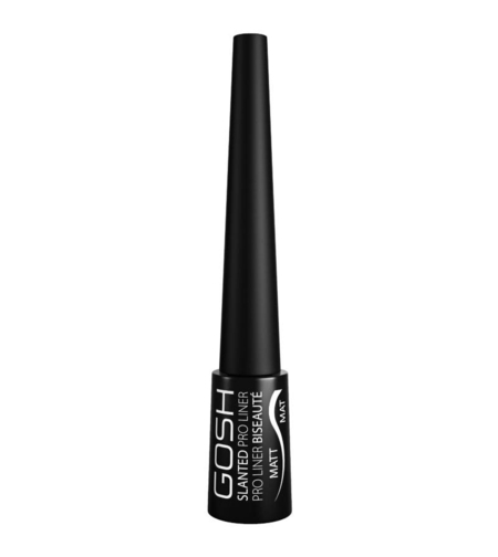 Gosh, Slanted Pro, Liquid Eyeliner, 002, Matte Black, 3 ml