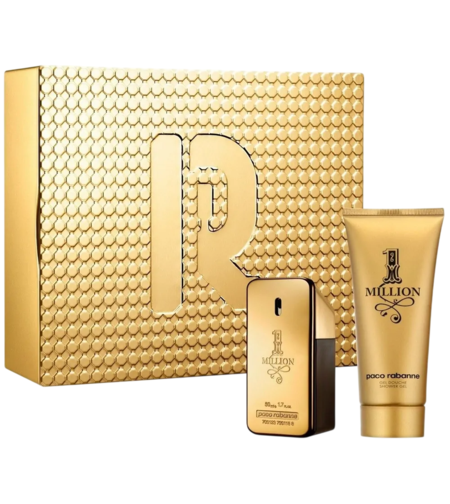 Set Paco Rabanne: 1 Million, Eau De Parfum, For Men, 50 ml + 1 Million, Shower Gel, For All Skin Types, 100 ml