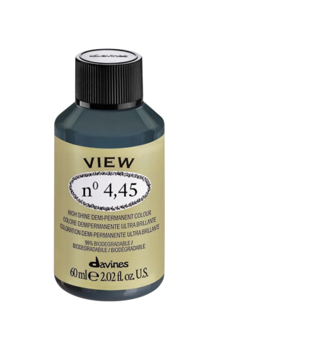 Davines, View, Demi-Permanent Hair Dye, 4.45 , 60 ml