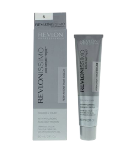 Revlon, Revlonissimo Colorsmetique, Hyaluronic Acid, Permanent Hair Dye, 6 6 Dark Blonde, 60 ml