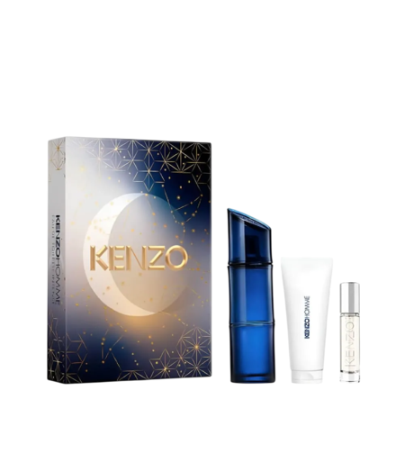Set Kenzo: Homme Intense, Eau De Toilette, For Men, 60 ml + Homme Intense, Eau De Toilette, For Men, 10 ml + Homme Intense, Shower Gel, 75 ml