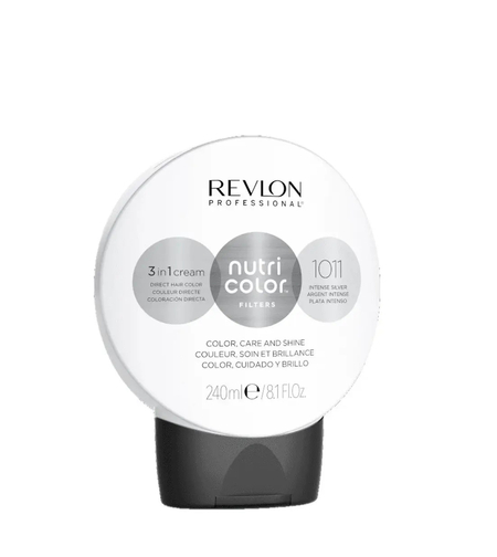 Revlon, Nutri Color Filters, Semi-Permanent Hair Dye, 1011 Intense Silver, 240 ml
