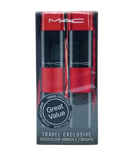 Set Duo, MAC, Versicolour Varnish, Shining, Lip Gloss, Bright, 2 pcs, 8.5 ml