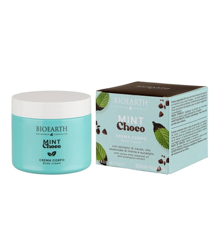 Bioearth, Mint Choco, Hydrating & Softening, Body Cream, Daily, 300 ml