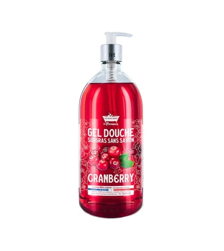 Les Petites Bains de Provence, Cranberry, Shower Gel, For Sensitive Skin, 1000 ml