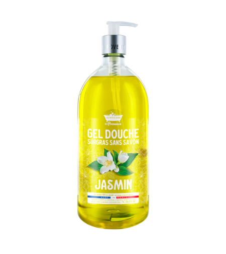 Les Petites Bains de Provence, Jasmine, Shower Gel, For Sensitive Skin, 1000 ml