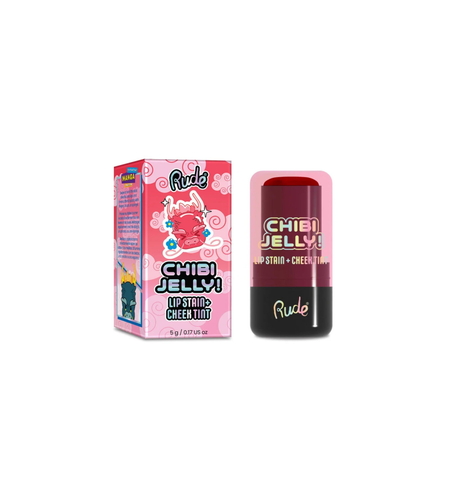 Rude Cosmetics, Chibi Jelly, Lip & Cheek Balm 2-In-1, Sakura, 5 g