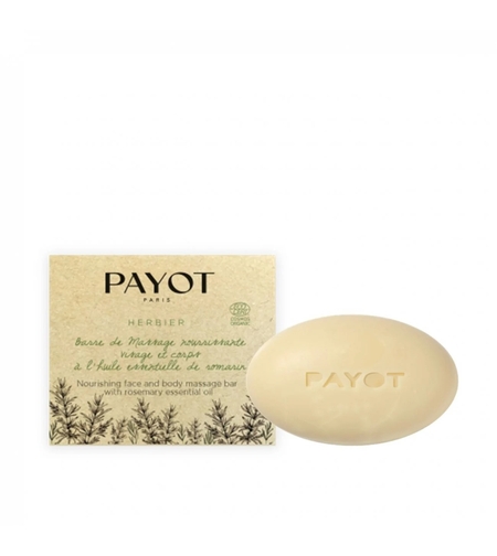 Payot, Herbier, Nourishing, Massage Soap Bar, Rosemary Essential Oil, For Face & Body, 50 g