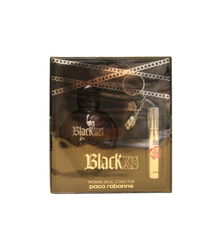 Set Paco Rabanne: Black XS, Eau De Toilette, For Men, 100 ml + Black XS, Eau De Toilette, For Men, 10 ml