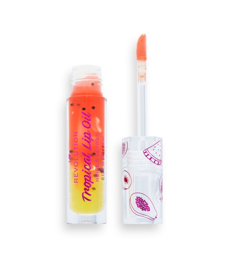 I Heart Revolution, Tropical, Plumping, Lip Oil, Papaya, 3.8 ml