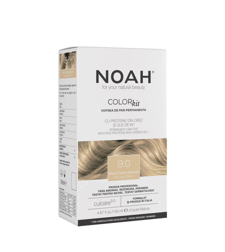 Noah, Permanent Hair Colour, Permanent Hair Dye, 9.0 Very Light Blond, 140 ml