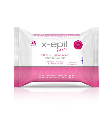 X-Epil, Intimate Hygiene, Intimate Wipes, 20 pcs