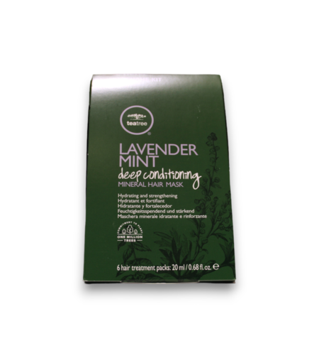 Set, Tea Tree by Paul Mitchell, Lavender Mint Deep Conditioning, Paraben-Free, Hair Treatment Cream Mask, Hydrating & Strengthening, 6 pcs, 20 ml