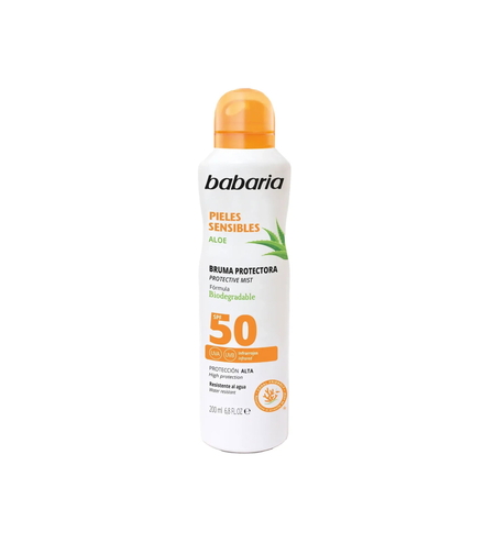 Babaria, Aloe, Sunscreen Mist, SPF 50, 200 ml