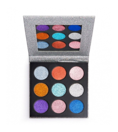 Makeup Revolution, Pressed Glitter, Face Palette, Illusion, 13.5 g