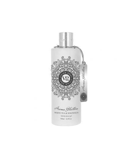 Vivian Gray, Aroma Selection, White Tea & Magnolia, Softening, Shower Gel, For All Skin Types, 500 ml