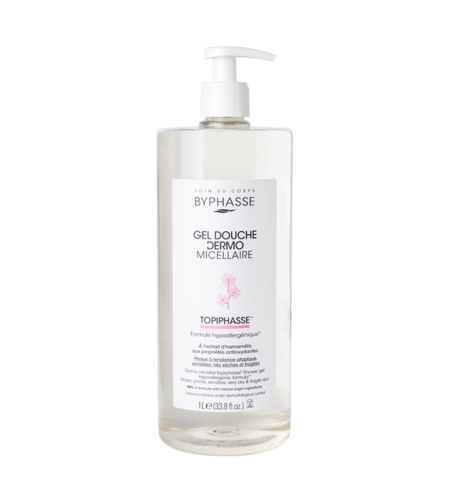 Byphasse, Dermo Micelar Topiphasse, Hypoallergenic, Shower Gel, For Sensitive Skin, 1000 ml *Tester