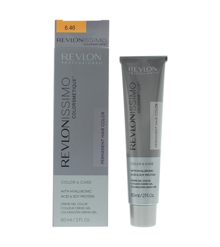 Revlon, Revlonissimo Colorsmetique, Permanent Hair Dye, 6.46 Dark Red Copper Blonde, 60 ml