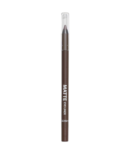 Gosh, Matte Eye Liner, Cream Pencil, Kohl Eyeliner, 014, Chocolate Brown, 1.2 g