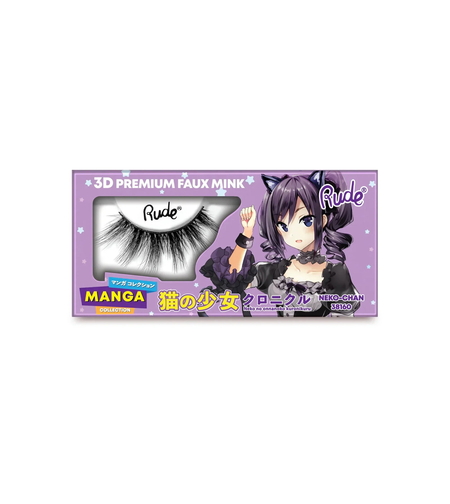 Rude Cosmetics, Chibi Manga Faux Mink - Neko-Chan, False Eyelashes