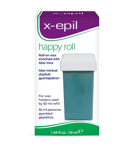 X-Epil, Happy Roll, Aloe Vera, Silky Finish, Depilatory Wax, Body, 50 ml