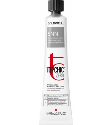 Goldwell, TopChic Zero, Permanent Hair Dye, 5NN Light Brown Extra, 60 ml