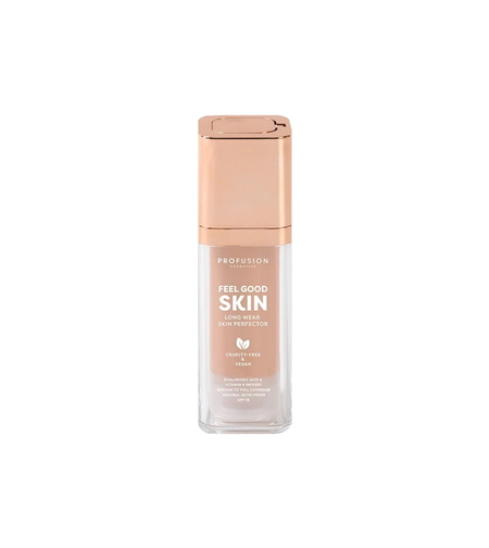 Profusion Cosmetics, Feel Good Skin, Satin Finish, Liquid Foundation, 110, Fair, SPF 15, 30 ml