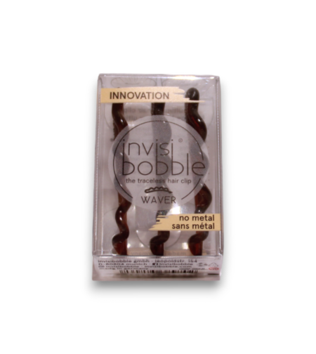 Set Trio, InvisiBobble, Waves, Hair Clip, Pretty Dark, 3 pcs