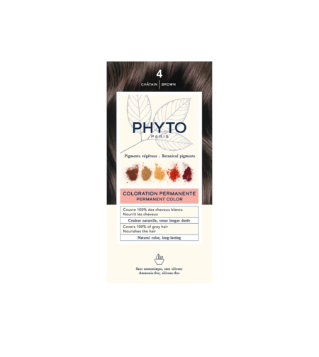 Phyto, Phytocolor, Permanent Hair Dye, 4 Brown, 50 ml