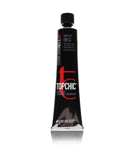 Goldwell, TopChic, Permanent Hair Dye, 8KG Light Copper Gold, 60 ml