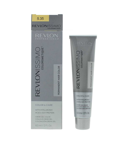 Revlon, Revlonissimo Colorsmetique, Permanent Hair Dye, 5.35 Light Amber Brown, 60 ml