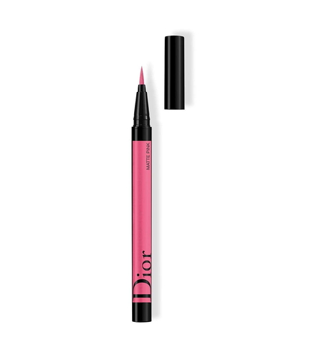 Christian Dior, Diorshow On Stage, Waterproof, Ultra-Flexible Felt Tip, Intense Color, Liquid Eyeliner, 851, Matte Pink, 0.55 ml