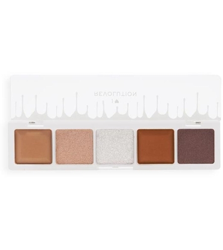 I Heart Revolution, Mini Chocolate, Eyeshadow Palette, White Vanilla Cream, 5 Shades, 5.5 g