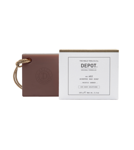 Depot, 600 Body Solutions No. 602, Botanical Complex, Cleansing, Mystic Amber, Scented Soap Bar , 100 g