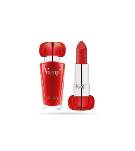 Pupa, Vamp!, Paraben-Free, Volume, Cream Lipstick, 303, Iconic Red, 3.5 g