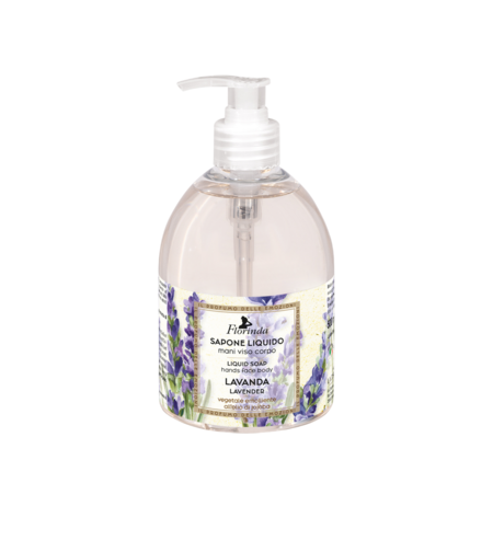 Florinda, Lavender, Floral, Cleansing, Liquid Soap, Face, Body & Hands, 500 ml