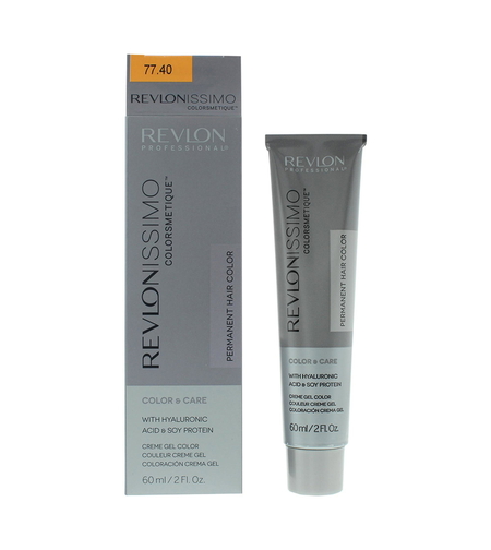 Revlon, Revlonissimo Colorsmetique, Permanent Hair Dye, 77.40 Intense Light Copper Hair Colour, 60 ml