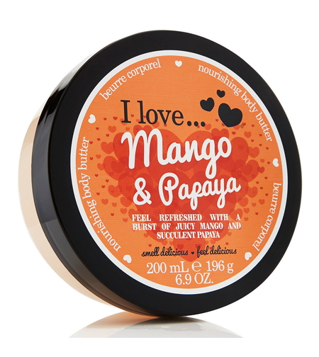 I Love, Mango & Papaya, Hydrating, Body Butter, 200 ml