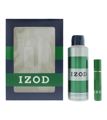 Set Izod: Green, Scented Spray, For Men, 200 ml + Green, Eau De Toilette, For Men, 15 ml