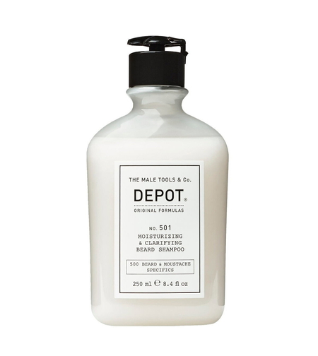 Depot, 500 Beard & Mustache Specifics No. 501, Pro-Vitamin B5, Beard Shampoo, Moisturizing & Clarifying, 250 ml