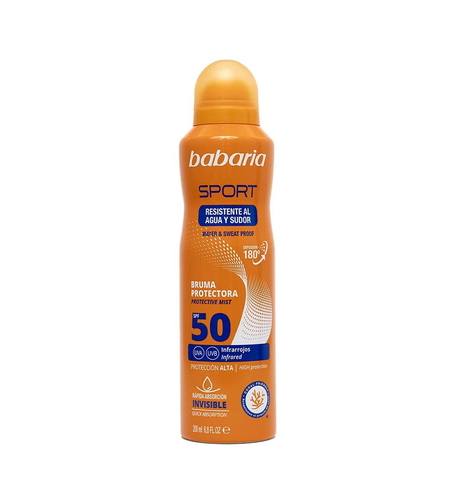 Babaria, Sport, Sun Protection, Sunscreen Spray, SPF 50, 75 ml