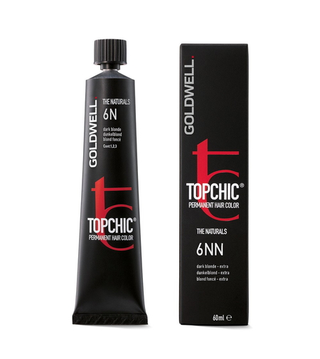 Goldwell, TopChic, Permanent Hair Dye, 6N Dark Blonde, 60 ml