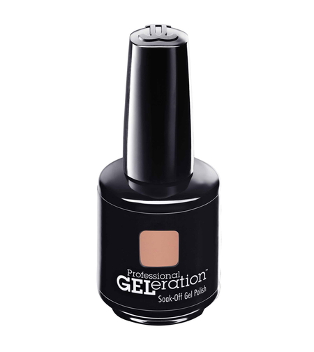 Jessica, GELeration Colours, Semi-Permanent Nail Polish, GEL-436, Creamy Caramel, 15 ml