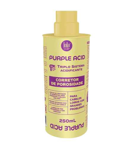 Lola Cosmetics, Purple Acid, Hair Cream Treatment, Anti-Porosity, 250 ml